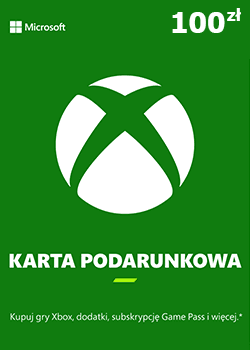 Karta podarunkowa Xbox 100 zł