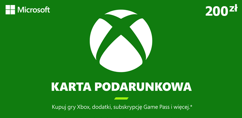 Karta podarunkowa Xbox 200 zł poster
