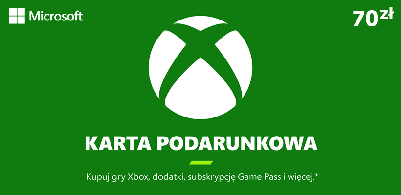 Karta podarunkowa Xbox 70 zł poster