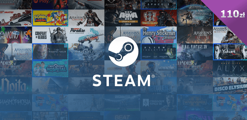 Karta podarunkowa Steam 110 zł