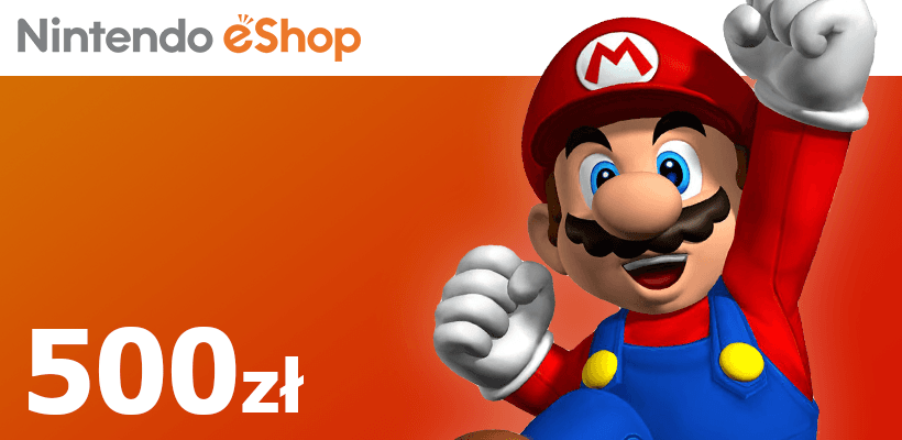 Karta podarunkowa Nintendo eShop 500 zł poster