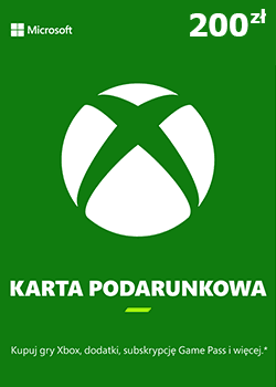 Karta podarunkowa Xbox 200 zł