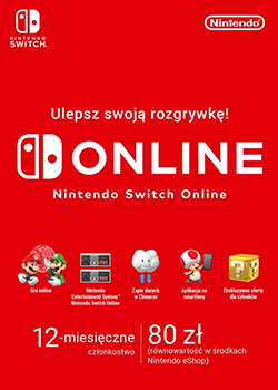 Subskrypcja Nintendo Switch Online 12 miesięcy