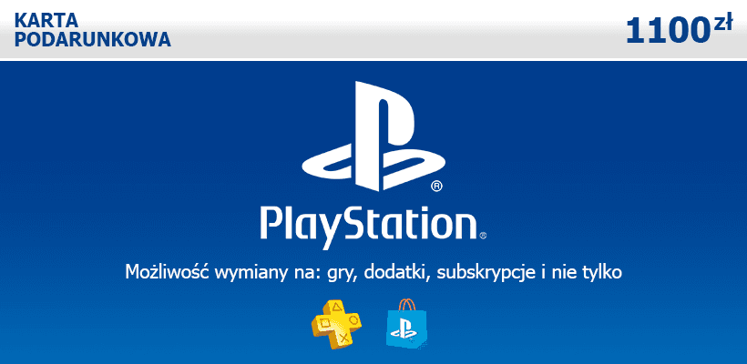 Karta podarunkowa PlayStation Network 1100 zł poster