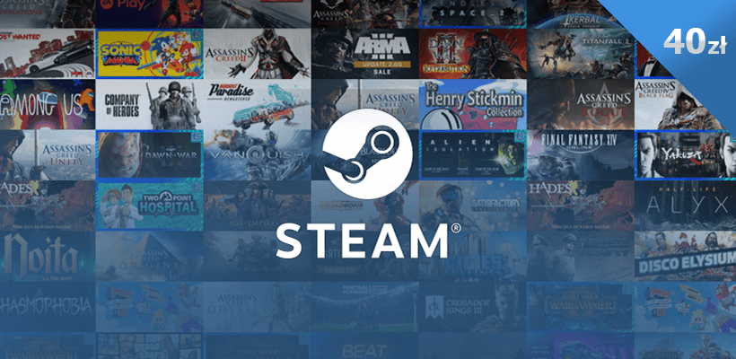 Karta podarunkowa Steam 40 zł