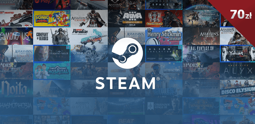 Karta podarunkowa Steam 70 zł