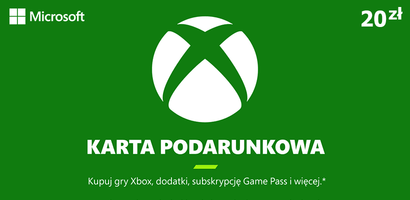 Karta podarunkowa Xbox 20 zł poster