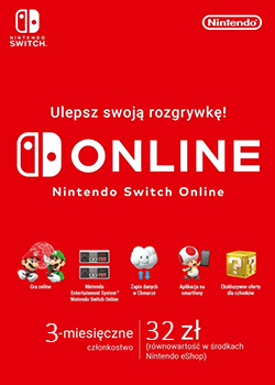 Subskrypcja Nintendo Switch Online 3 miesiące